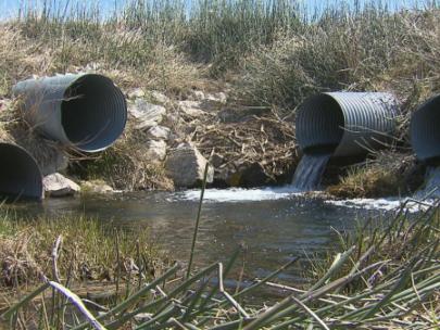 Image of drainage pipes.